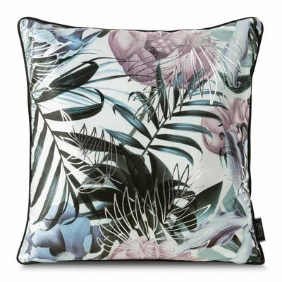 Obrázok produktu pre Dekoračná obliečka na vankúš 45x45cm botanický dizajn