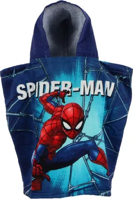Produktbild von Spiderman Kinder Hoody Towel Badeponcho mit Kapuze