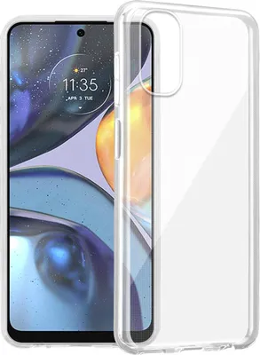 Produktbild von Cadorabo Hülle für Motorola MOTO G22 Schutz Hülle in Transparent Schutzhülle TPU Silikon Cover Etui Case