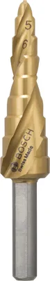 Produktbild von Stufenbohrer HSS-TiN, 4 - 12 mm, 6 mm, 65 mm, 9 Stufen