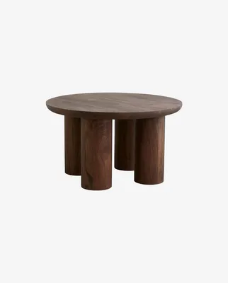 Produktbild von Couchtisch Helin aus Mangoholz Ø70cm - Dunkelbraun