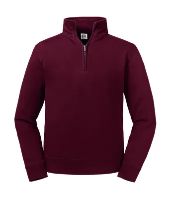 Produktbild von RUSSELL Herren Sweatshirt Reißverschluss Stehkragen Pullover Langarm, Größe:XL, Farbe:Burgundy
