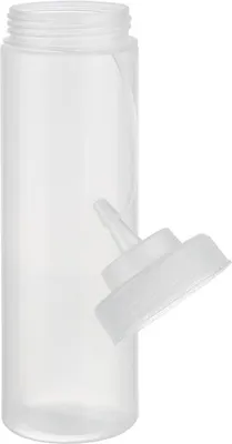 Produktbild von APS 93256 Quetschflasche, 6er-Set, Polyethylen, 760 ml, Ø 7 cm, Höhe 26,5 cm, Einfüllöffnung Ø 5,5 cm, transparent