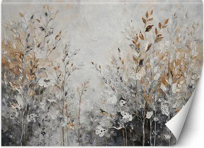 Produktbild von Fototapete Feeby Pflanzen Abstraktion Botanik Gold Botanik Pflanzliche Abstraktionen galmour 350x245 cm