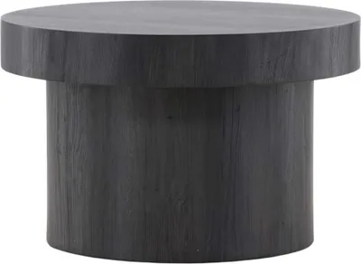 Zdjęcie produktu dla FURNLUX Stolik kawowy Malung Czarny 80cm / Hauptfarbe: Schwarz / Abmessungen: 80 x 80 x 50 cm