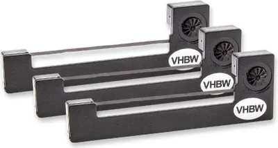Produktbild von vhbw 3x Farbband Schriftband kompatibel mit C.Itoh 150 Nadeldrucker, Bondrucker - Schwarz