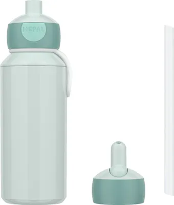 Produktbild von Mepal CAMPUS Pop-Up Trinkflasche Set mit Flip-Up Ersatzdeckel Cool Mint (2025)