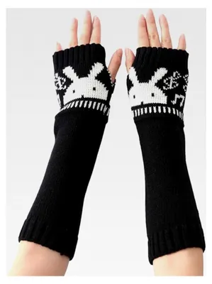 Produktbild von Armstulpen für Damen, gestrickte Handstulpen für Herbst und Winter