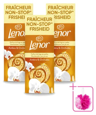 Productafbeelding van 3 x Lenor Geurparels Gouden Orchidee - 570 g - Voordeelverpakking - 3 stuks