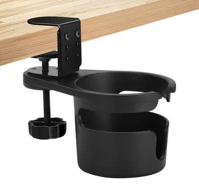 Productafbeelding van Solidchoice - Anti-Spill Bekerhouder met Klem voor Bureau