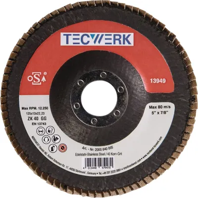 Produktbild von Tecwerk Fächerscheibe Aluminium Siliciumcarbid - 10 Stk.