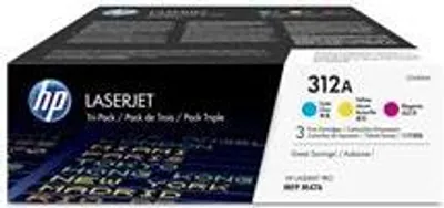 Obrázok produktu pre HP Trojbalenie (azúrová/purpurová/žltá) originálnych tonerových kaziet 305A LaserJet, 2600 strany, Azúrová, Purpurová, Žltá, 3 kusov