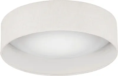 Produktbild von LED-Deckenleuchte - Weiß - Ø 40 cm - Acrylglas - Stoffschirm - dimmbar