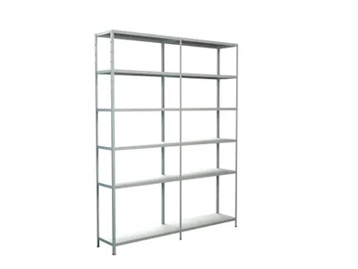 Obrázek produktu pro Kovový regál rozšiřovací Schulte 4540-W 2300x1800x350 mm, 12 polic, nosnost 1020 kg, bílý
