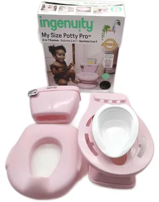 Image de Pot d'apprentissage Ingenuity « My Size Potty Pro » pour enfants – Salle de bain – Son de chasse d'eau réaliste