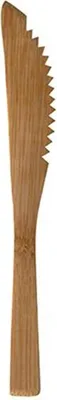 Produktbild von PAPSTAR Bambusmesser "pure" 16 cm, umweltfreundlich und stabil | Beutel (10 Stück)
