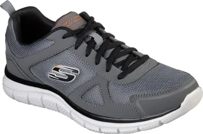 Produktbild von Skechers Track - Scloric - Charcoal / Schwarz Leder/Synthetik Größe: 45 Normal