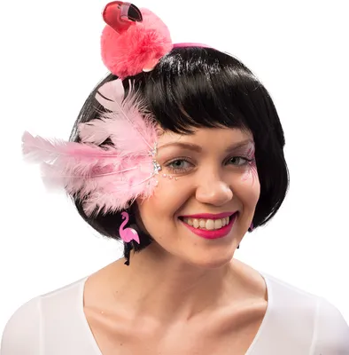 Produktbild von Haarreif Plüsch Flamingo Pink Karneval Fasching Party Cosplay Kostüm Zubehör
