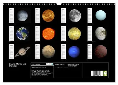 Produktbild von Sonne, Monde und Planeten (Wandkalender 2026 DIN A3 quer), CALVENDO Monatskalender