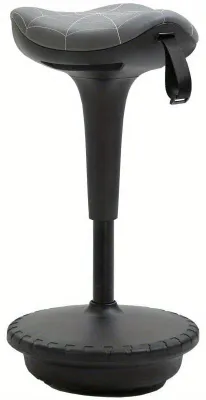 Obrázek produktu pro Ergonomická stolička – Nastavitelná otočná stolička s koženým potahem a naklápěcím sedákem