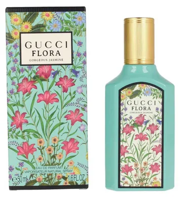 Produktbild von Gucci Flora Gorgeous Jasmine, Frauen, 50 ml, Mandarine, Jasmin, Magnolien, Sandelholz, Spray