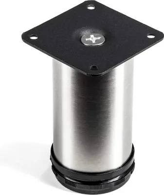 Produktbild von 4er-SET SOTECH Möbelfuß JIMMY echt Edelstahl Ø 50 mm / Höhe: 100 mm Sofafuß