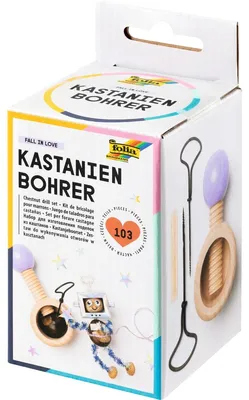 Immagine prodotto di folia 23007 folia Bastelset Kastanienbohrer-Set natur/flieder