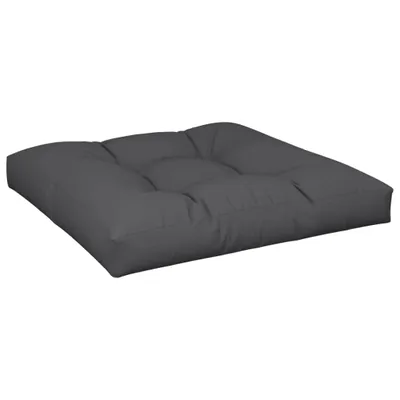 Zdjęcie produktu dla vidaXL Poduszka na paletę czarna 70x70x12 cm tkanina