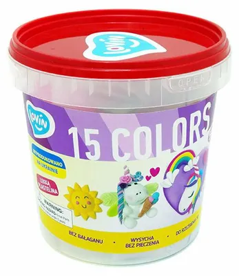 Produktbild von Set aus Knete, Plastilin, Modelliermasse, 15 Farben, 70145