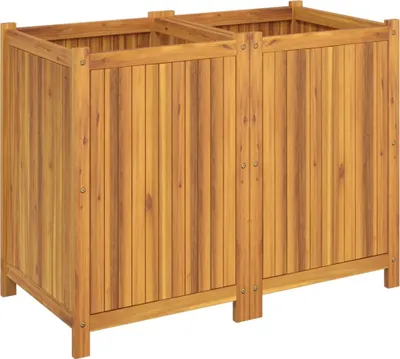 Zdjęcie produktu dla vidaXL Sadzarka z wkładką 100x50x75 cm z litego drewna akacjowego