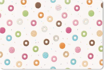 Produktbild von MuchoWow® Mauspad Mousepad Puber - Donut - Lebensmittel - Muster 27x18 cm - Mousepads - Maus Mat - Pad - Mausunterlage - Büroartikel - Desk Matten