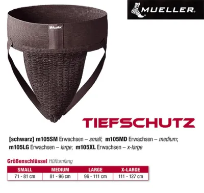 Produktbild von MUELLER Tiefschutz schwarz - M -- 1 Stck