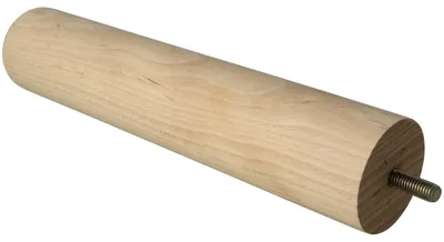 Imagen del producto de Patas de madera redondas para muebles, 50x250 mm