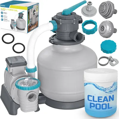 Produktbild von Sandpumpe für Pools 11355 L/h Bestway 58486 + Multifunktionstabletten