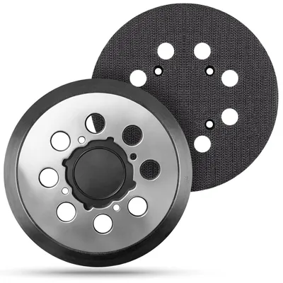 Produktbild von Schleifpad 5 Zoll 8 Loch 4 Schrauben Metallunterstützung 2 Stück Ersatz für DeWalt DWE64233 N329079