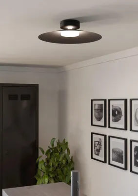Image de Eglo LED Plafonnier Conomavilla-Z noir Ø 43 x 11 cm RGB dimmable