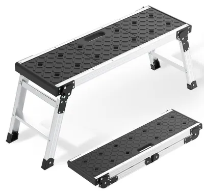 Obrázek produktu pro Pracovní plošina skládací - Hliník - 150 kg - Protiskluzové nožičky - Nosnost 150 kg