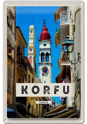 Produktbild von Blechschild Reise 20x30cm Korfu Greece Griechenland Urlaub