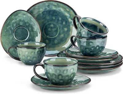 Obrázok produktu pre Keramický set na kávu a čaj pre 4 osoby – espresso, cappuccino