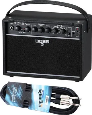 Produktbild von Boss Gitarrenverstärker Katana Mini X mit Kabel