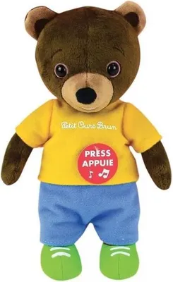 Produktbild von Petit Ours Brun Musik Plüschtier für Kinder, 22 cm, Spielt Titelsong