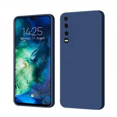 Produktbild von Liquid Silikon Hülle Für Smartphones - Farbe: Blau - Modellkompatibilität: Für Huawei P30