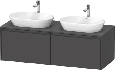Produktbild von Duravit Ketho.2 Wastafelonderkast 140x55x45,9 cm Mat Grafiet
