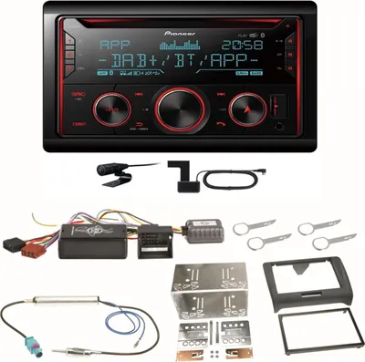 Produktbild von Pioneer FH-S820DAB Digitalradio USB MP3 FLAC Bluetooth Einbauset für Audi TT 8J