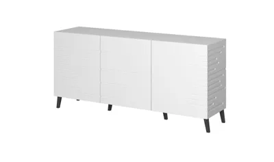 Produktbild von Kommode NOVA 155 cm WEIß MATT Sideboard Highboard Schrank