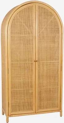 Produktbild von sweeek - Kinderkleiderschrank Bohème aus natürlichem Rattan und Rattan-Geflecht - Rattan Natur