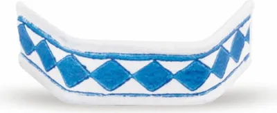 Produktbild von 2000x U-Clipse Verschlussclipse Beutelverschlüsse 40 mm Blau-Weiss Papier
