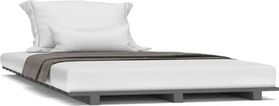 Obrázek produktu pro vidaXL Postel z masivu Grey 90x200 cm Borovice