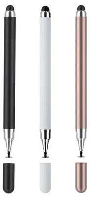 Image de Stylet universel 3-en-1 pour tablettes, écrans tactiles, smartphones et appareils Android.