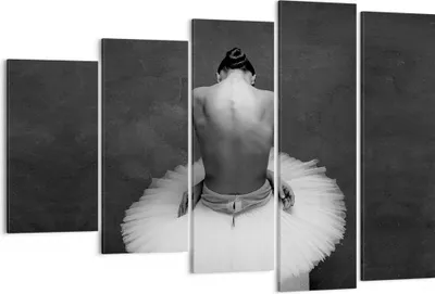 Produktbild von Bild auf Leinwand - Leinwandbild - 5 Teile - Ballerina Rücken Stück - 150x100cm - Wand Bild - Wanddeko - Wandbilder - Leinwanddruck - Bilder - Wanddekoration - Leinwand bilder - EG150x100-4729
